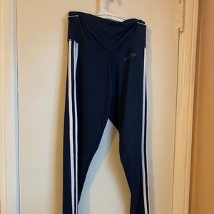 Full Length Navy Blue Adidas Leggings